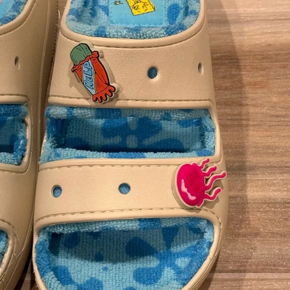 CROCS SpongeBob SquarePants classic cozzzy terry sandals - Goo Lagoon unisex - Picture 3 of 15